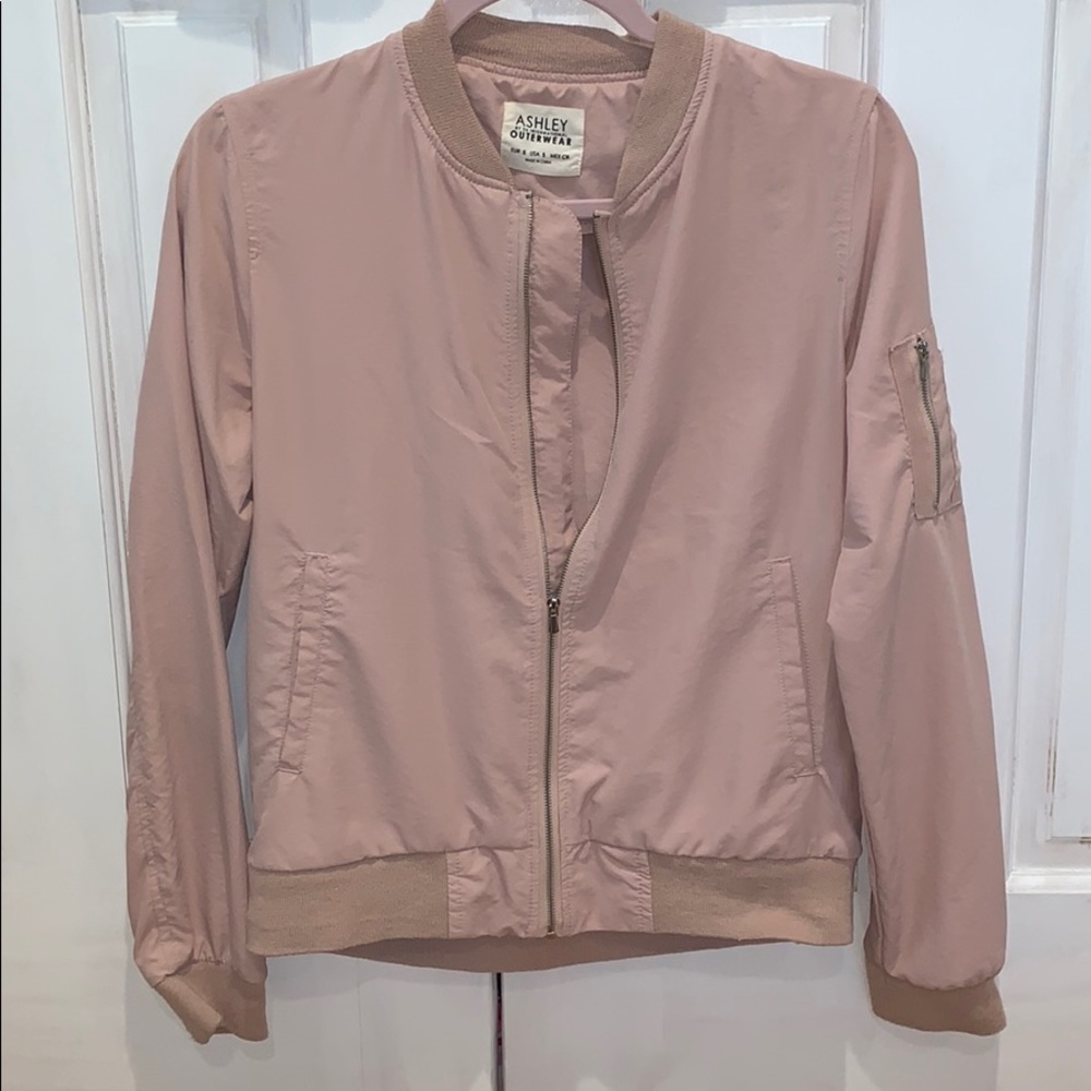 Light Pink Bomber Jacket